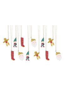 partydeco 12 étiquettes-cadeaux de Noël classiques