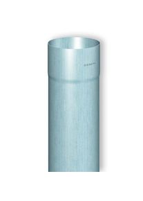 Rheinzink Fallrohr rund Zink walzblank, 100 mm, 2 m (Preis pro Stk.)