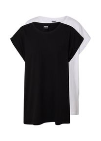 Urban Classics, Damer, Shirts, Sort / Hvid, St&oslash;rrelse XS