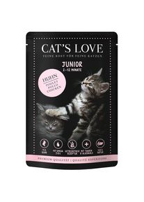 12x85g Cat's Love Junior Kippenvoer Nat