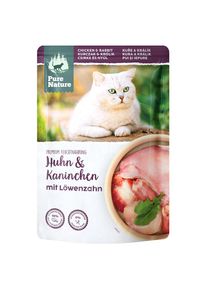 12x85g Pollo & Coniglio Feline Pure Nature Alimento umido per gatto