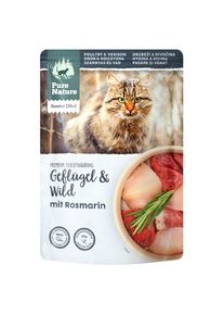 12x85g Pollo & Selvaggina Senior Cat Pure Nature umido per gatto