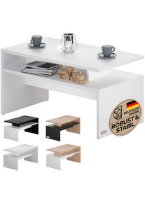 Casaria® Tavolino Sacramento bianco 92x50x47cm