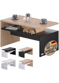 Casaria® Tavolino Sacramento legno/grigio 92x50x47cm
