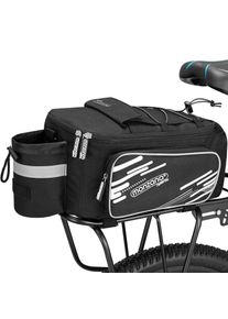 Monzana® Borsa da bicicletta nera 30x23x15cm Portapacchi