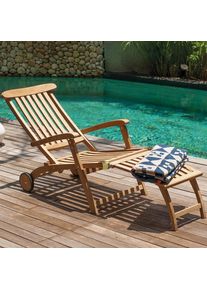 Garland® Lettino Sunrise Teak 150x56x77/95cm