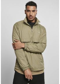 Urban Classics Stand Up Collar Pull Over Jacket khaki - L