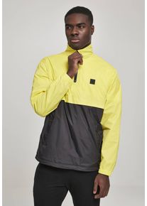 Urban Classics Stand Up Collar Pull Over Jacket brightyellow/blk - L