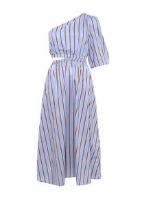Calli Dames Jurk 'CAMI ' blauw / grijs / wit 34