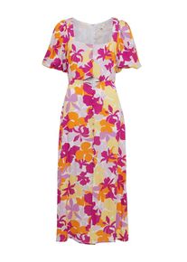 Sável Dames Zomerjurk 'TAQUITO' geel / sering / oranje / pink / wit 42