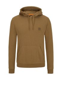 plussize: Nadměrná velikost: BOSS Orange, Bluza z kapturem z bawełny z emblematem z logo Jasnoniebieski
