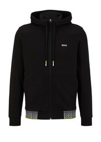plussize: Nadměrn&aacute; velikost: BOSS Green, Kardigan z wyhaftowanym logo Czarny