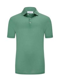 Plus size : Gran Sasso, Polo shirt in mercerised cotton in a Dark Green