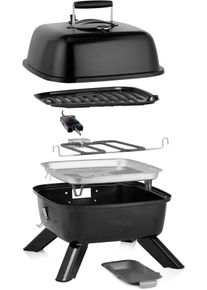Princess Tischgrill »112256«, 2000 W schwarz, 2-in-1-Grillfunktion – mit Holzkohle oder elektrisch