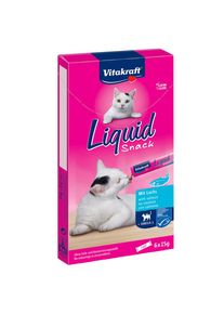 6x15g Friandises liquides Vitakraft, saumon & oméga 3 - Friandises pour chat