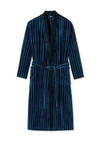 uncover by Schiesser Bademantel 'Timeless Comfort' Herren azur / dunkelblau Größe XL