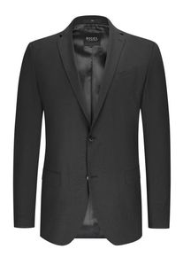 Plus size : Digel, Suit separates jacket in virgin wool with stretch content in a Black
