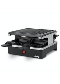 Wëasy Raclette WEASY LUGA40 4 personas con grill, 600W, 4 sartenes anthiaderentes