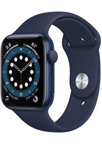 Apple Watch Series 6 Aluminium 44 mm (2020) | GPS | blauw | Sportbandje donkermarineblauw