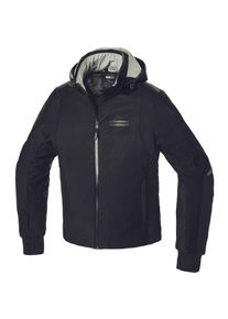 Spidi Hoodie Armor, textile jacket H2Out , color: Black , size: XL