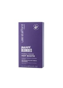 Lee Stafford Bleach Blondes Purple Toning Hot Shots - tónovacie kúry, 4x 15 ml