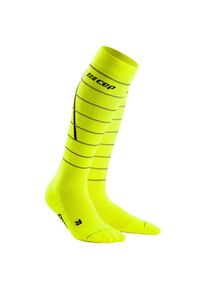 CEP Damen Reflective Compression Socks Tall gelb