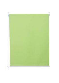 Rollo HWC-D52, Fensterrollo Seitenzugrollo Jalousie, 110x160cm Sonnenschutz Verdunkelung blickdicht ~ hellgrün