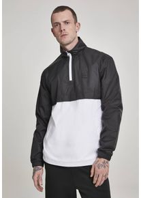 Urban Classics Stand Up Collar Pull Over Jacket blk/wht - S