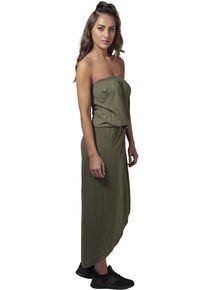 Urban Classics Ladies Viscose Bandeau Dress olive - XL