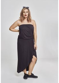 Urban Classics Ladies Viscose Bandeau Dress black - 4XL