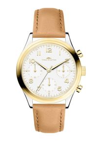Fynch-Hatton Dames Analoog horloge bruin / goud / wit One Size