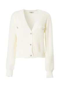 Influencer Dames Gebreid vest wit M