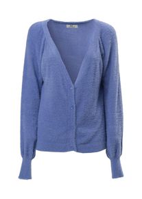 Influencer Dames Gebreid vest blauw L