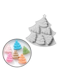 maskworld Christmas trees silicone mould for ice cubes and for baking 6-grid