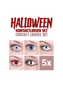 maskworld Set di lenti a contatto per Halloween con 5 paia di lenti a contatto