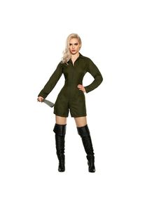 Michelle Myers Halloween Romper olive
