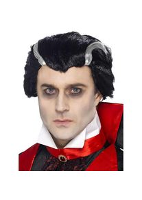 Smiffys Graf Dracula Perücke mit weißen Strähnen