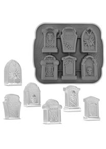 maskworld Gravestone silicone mould for ice cubes and baking 6-grid | halloween decoration