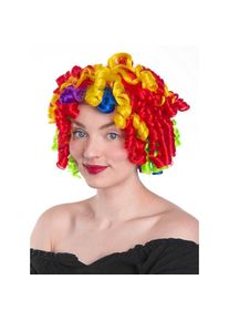 maskworld Regenbogen Clown Perücke