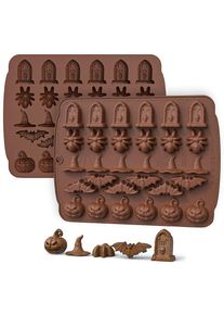 maskworld Halloween Mini Symbols Silicone mould for fruit jellies and chocolate 30x
