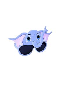 Sun Staches Elephant Kids Party Glasses
