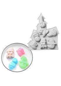 maskworld Horror House figure stampo in silicone per cubetti di ghiaccio e cottura al forno 7 volte