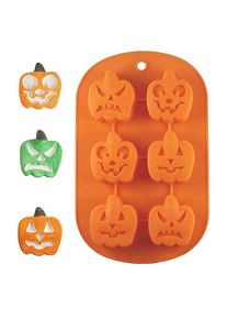 maskworld Pumpkin muffins silicone mould for small cakes, biscuits, chocolate and baking 6-fold