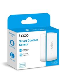 Senzor contact smart, necesita hub Tapo H100 pentru functionare, securitate pentru ferestre si usi, programare prin smartphone aplicatia Tapo, 1 x baterii CR2450, WiFi, alb