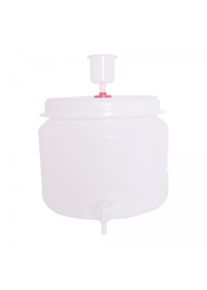ich-zapfe Vat plastic rond met waterslot en kraan, 30L