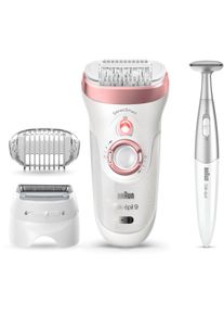 Braun Epilierer »Silk-Épil 9 9-890«, 4 St. Aufsätze, Für Frauen Für Eine Langanhaltende Haarentfernung rosegold, Weniger schmerzhaft: 100%...