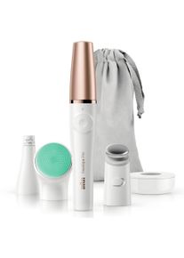 Braun Gesichtsepilierer »Facespa Pro 913« weiß, Weltweit erstes Epiliergerät für Gesichtshärchen mit Reinigungs- und Pflegefunktion