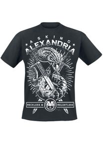 Asking Alexandria Snake T-Shirt schwarz