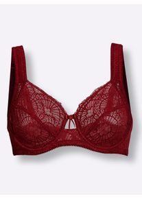 wäschepur Dames Steunbeha met beugel in kers ,maat 105C, Witt, 89% Polyamide, 11% Elastan