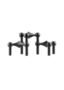 STOFF Nagel - Candle holder (set with 3 pcs) - Black